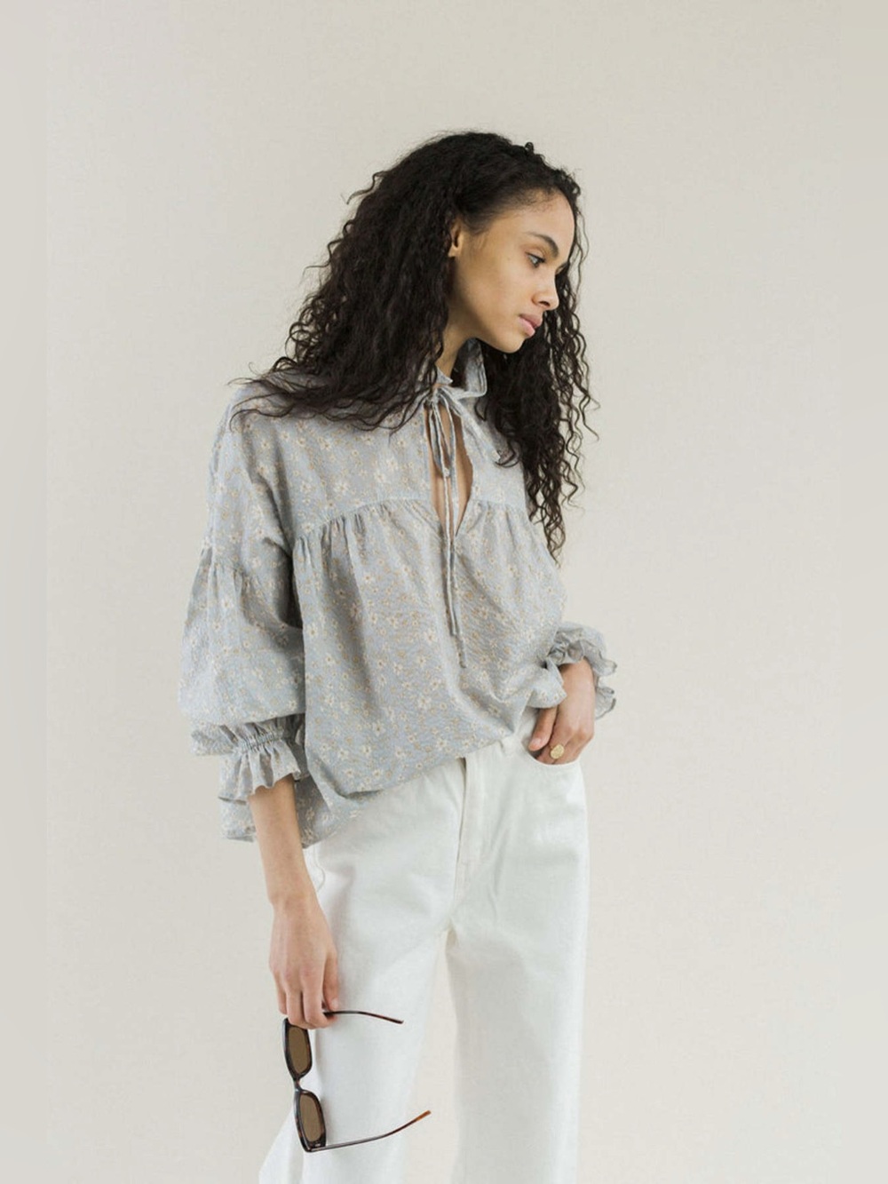 BRONZE AGE LOUIE TOP - BLACK FLORAL $262.00. |PTP- 25” | L- 25” - Picture 2 of 16